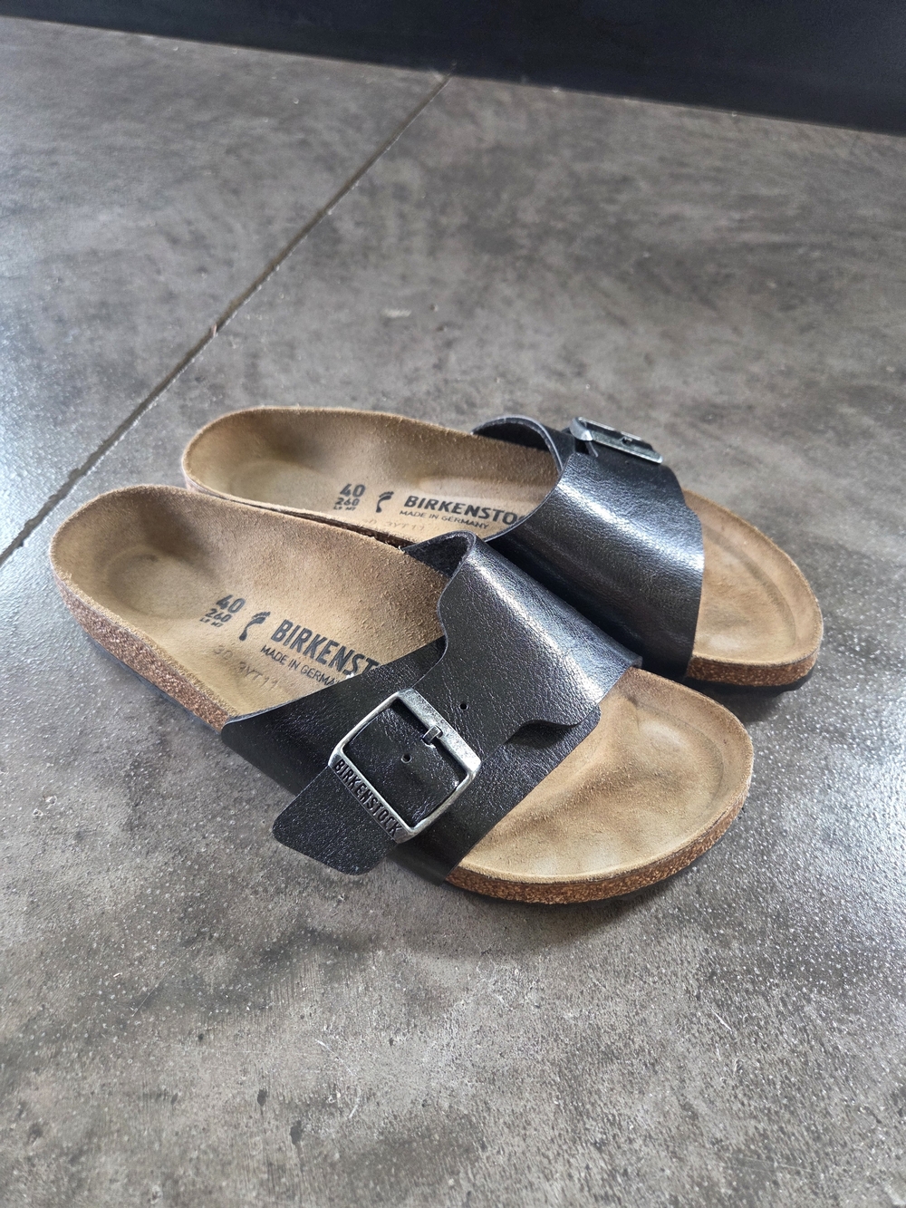 Birkenstock Black Catalina Single Strap Sandals 40/9-9.5